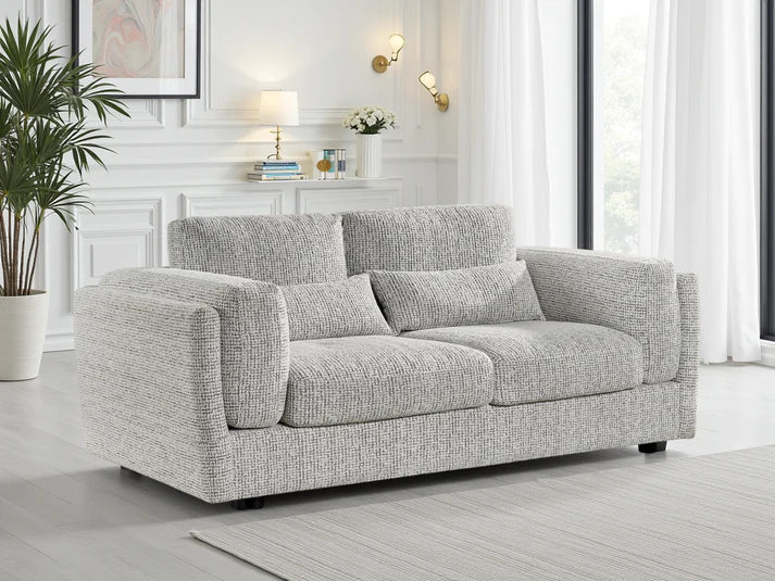 Bari Sofa Grey 3 Seater Furniture World
