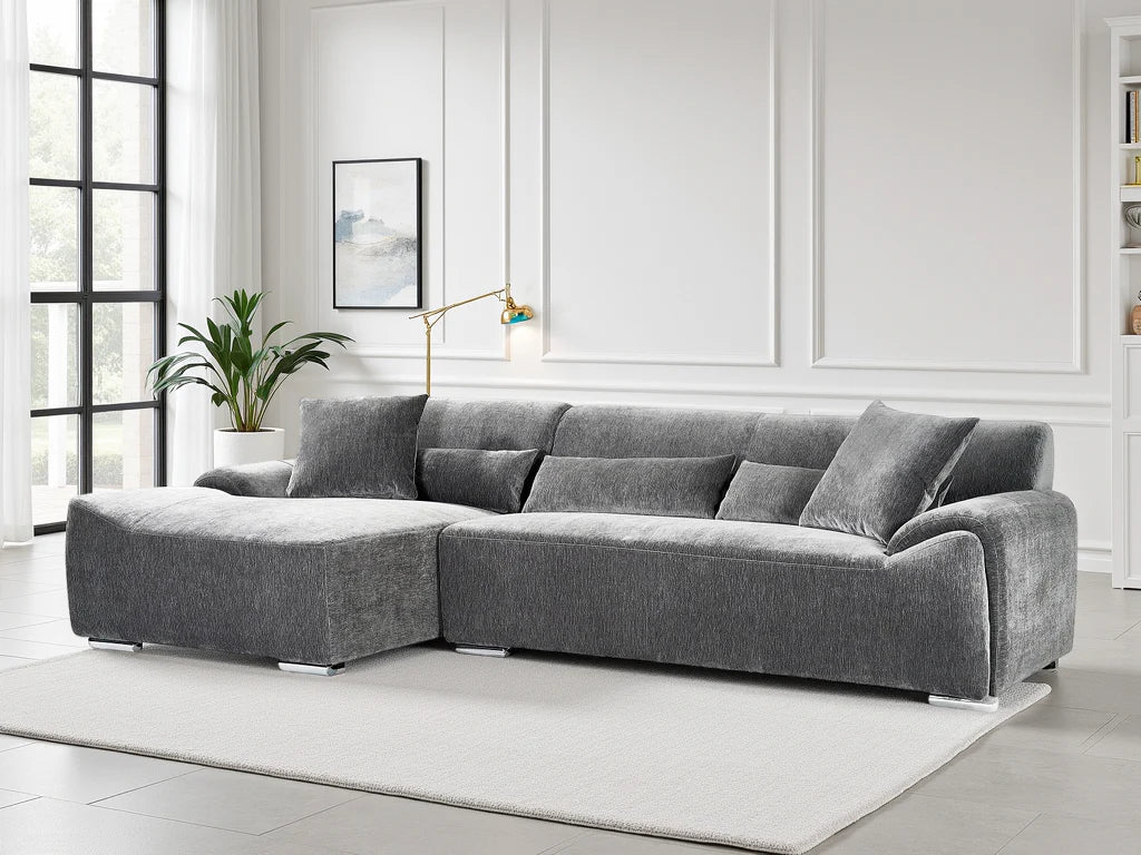 Modena Sofa Charcoal Left Hand Furniture World