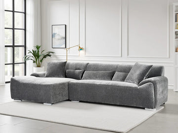 Modena Sofa Charcoal Left Hand Furniture World