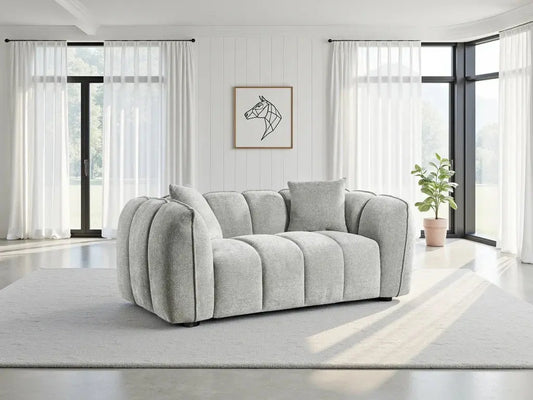 Venice Sofa Grey 2 Seater Furniture World