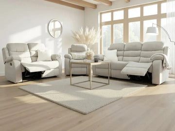 Stanley Manual Recliner Sofa Beige 3+2+1 Furniture World