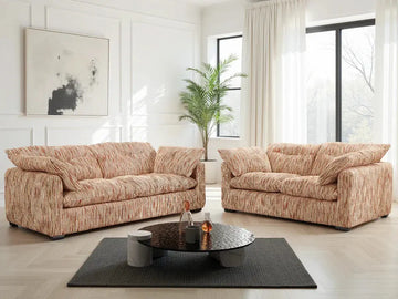 Quetta Sofa Rust/Beige 3+2 Set Furniture World