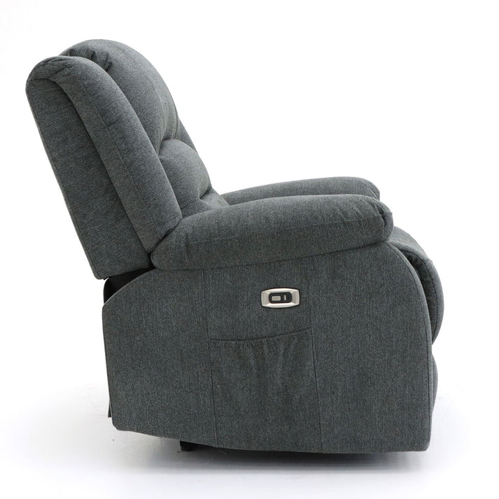 Alva Electric Recliner Sofa Graphite 3+2 Set with USB-C, Cup Holders & Storage Furniture World
