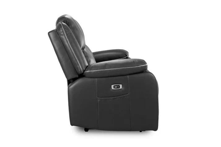 Harald Electric Recliner Sofa Black 3+2 Seater | High-Back Comfort Furniture World