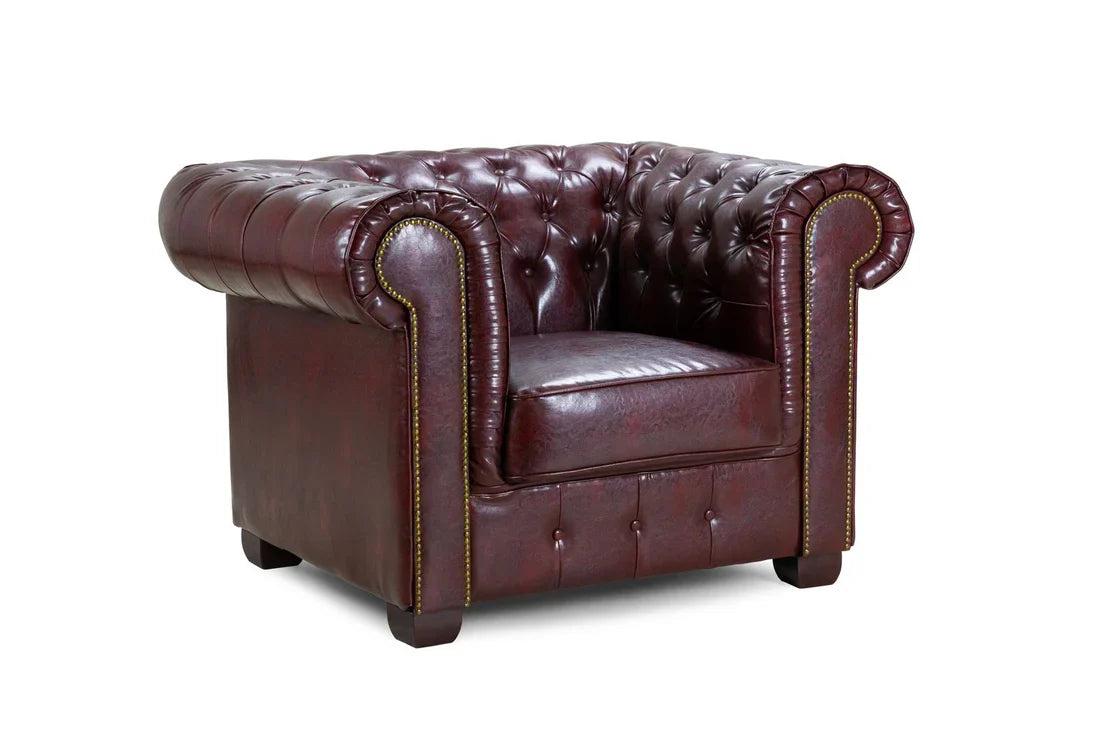 Chesterfield Sofa Oxblood Red Armchair Furniture World
