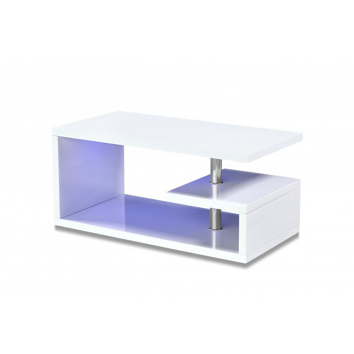 Astana LED Coffee Table White High Gloss | Modern Living Room Centre Table Furniture World