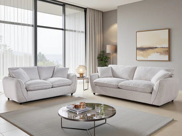 Berlin Sofa Beige 3+2 Set Furniture World