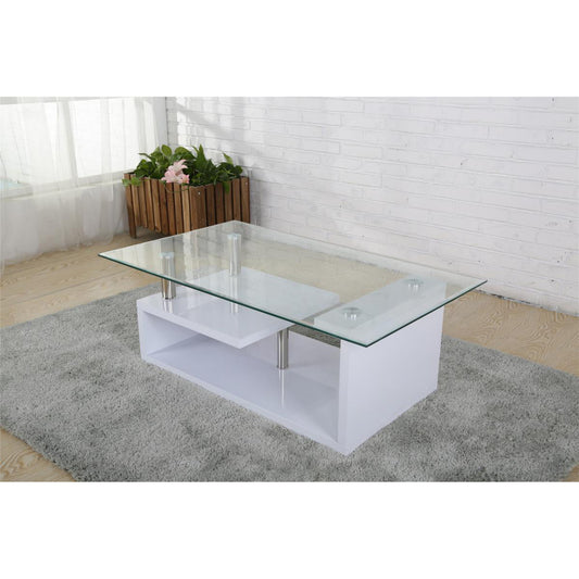 Bernard High Gloss White Coffee Table | Modern Living Room Centre Table Furniture World