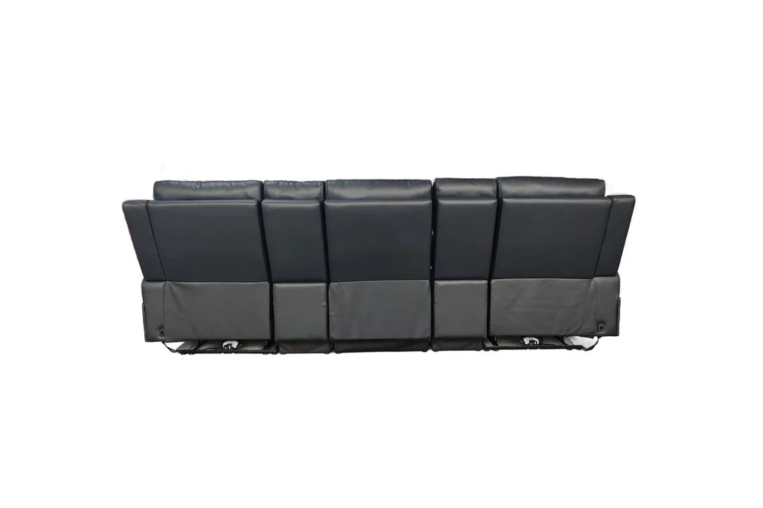Florence Cinema Sofa Black 3 Seater Furniture World