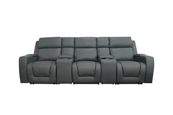 Florence Cinema Sofa Grey 3 Seater Furniture World