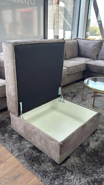 Serena Sofa Brown Footstool Furniture World