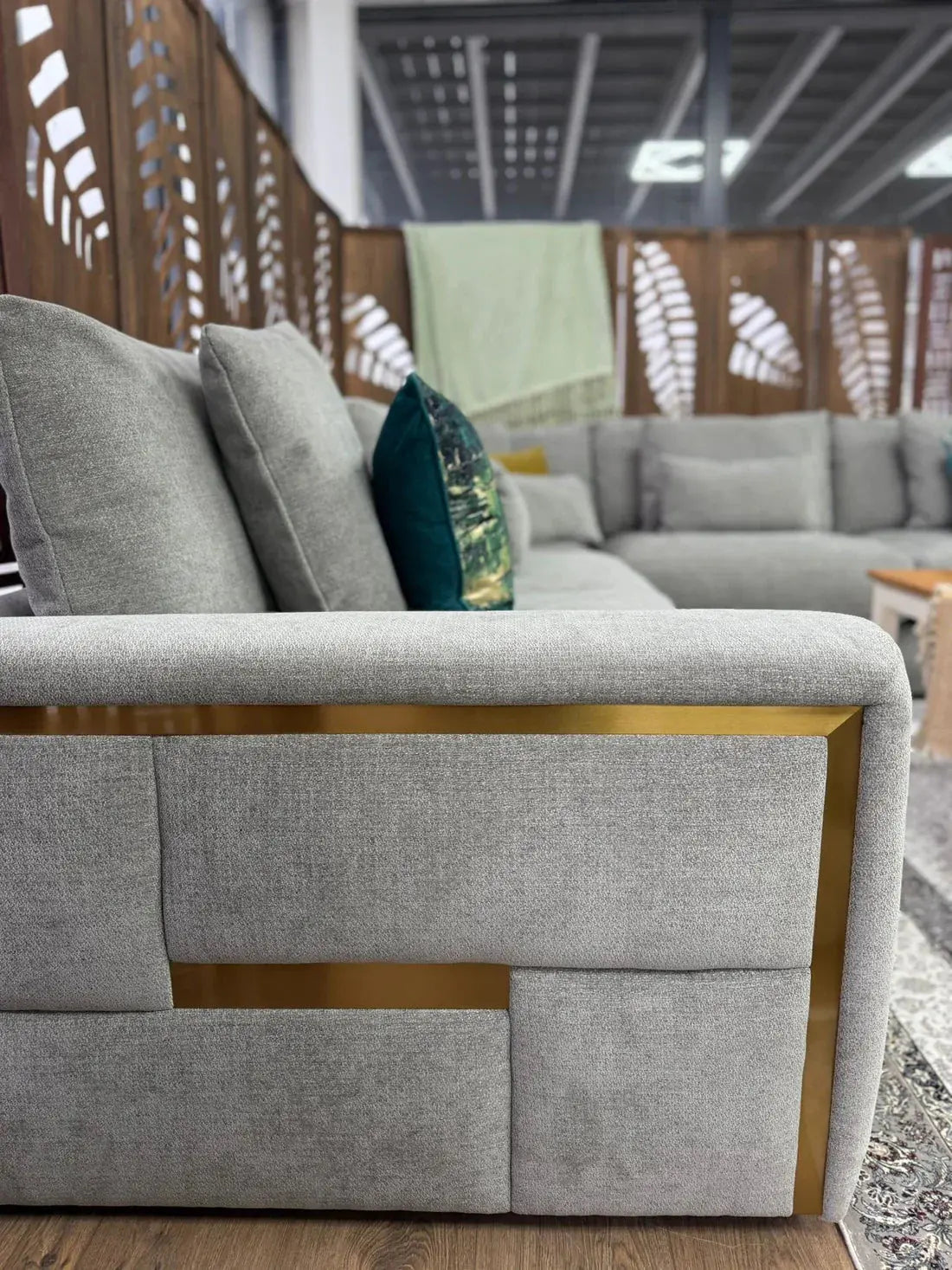 Jupiter Sofa Grey Large Corner Furniture World