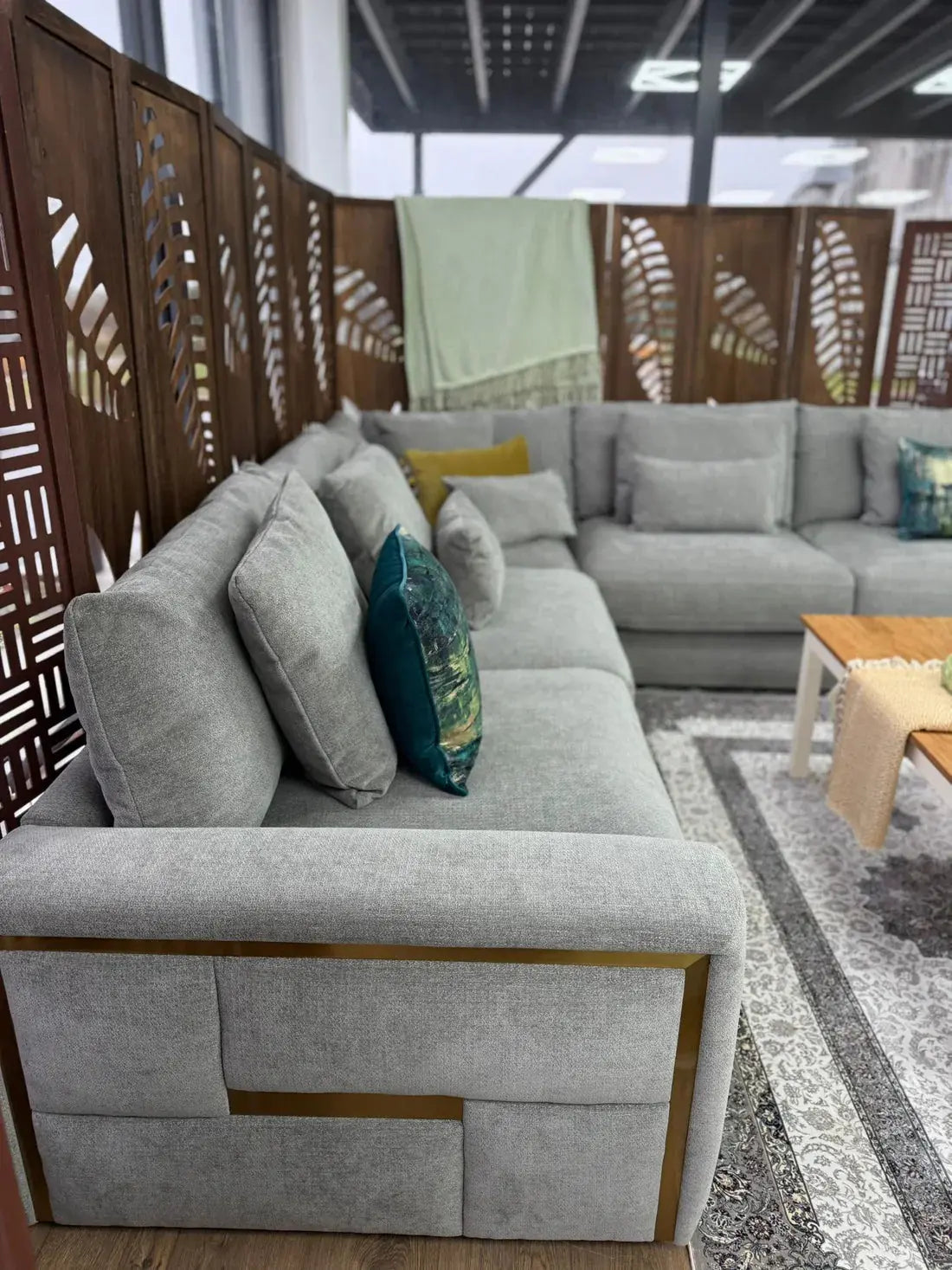 Jupiter Sofa Grey Large Corner Furniture World