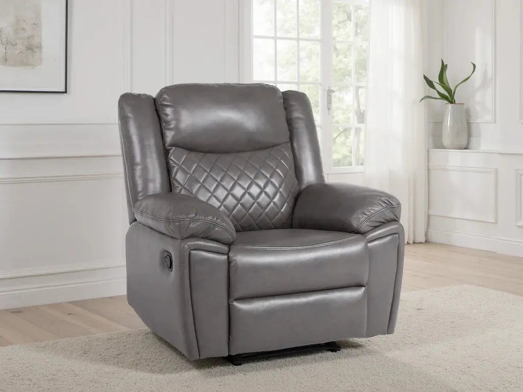 Myra Recliner Sofa Grey Armchair Furniture World