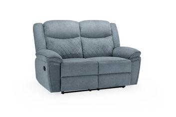 Myra Recliner Sofa Grey Fabric 2 Seater Furniture World