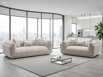 Oxford Sofa Beige 3+2 Set Furniture World