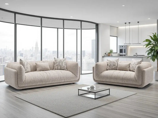 Oxford Sofa Beige 3+2 Set Furniture World
