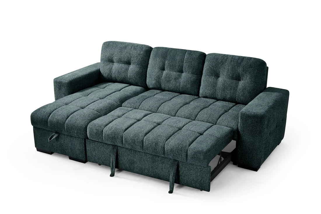 modern 3 seater sofa bed UK grey convertible sofa bed