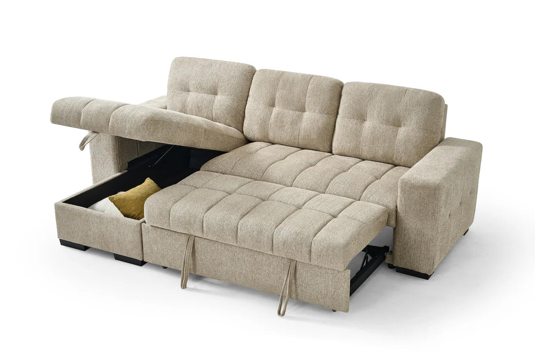 modern 3 seater sofa bed UK grey convertible sofa bed