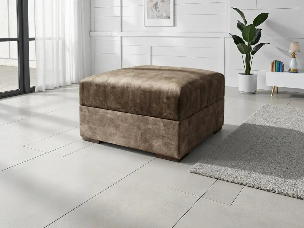 Serena Sofa Brown Footstool Furniture World