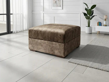 Serena Sofa Brown Footstool Furniture World
