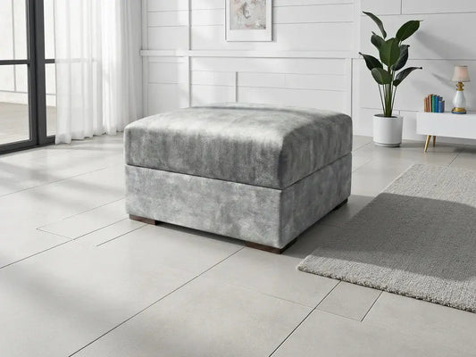 Serena Sofa Grey Footstool Furniture World