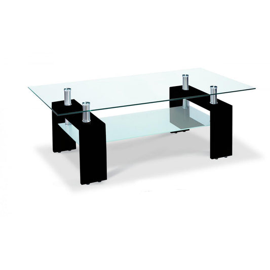 Telford High Gloss Black Coffee Table | Modern Living Room Centre Table Furniture World