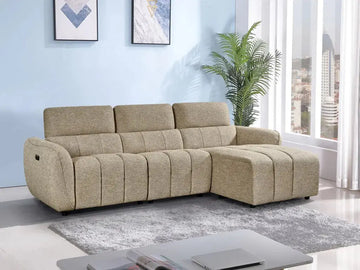 mocha electric recliner corner sofa UK