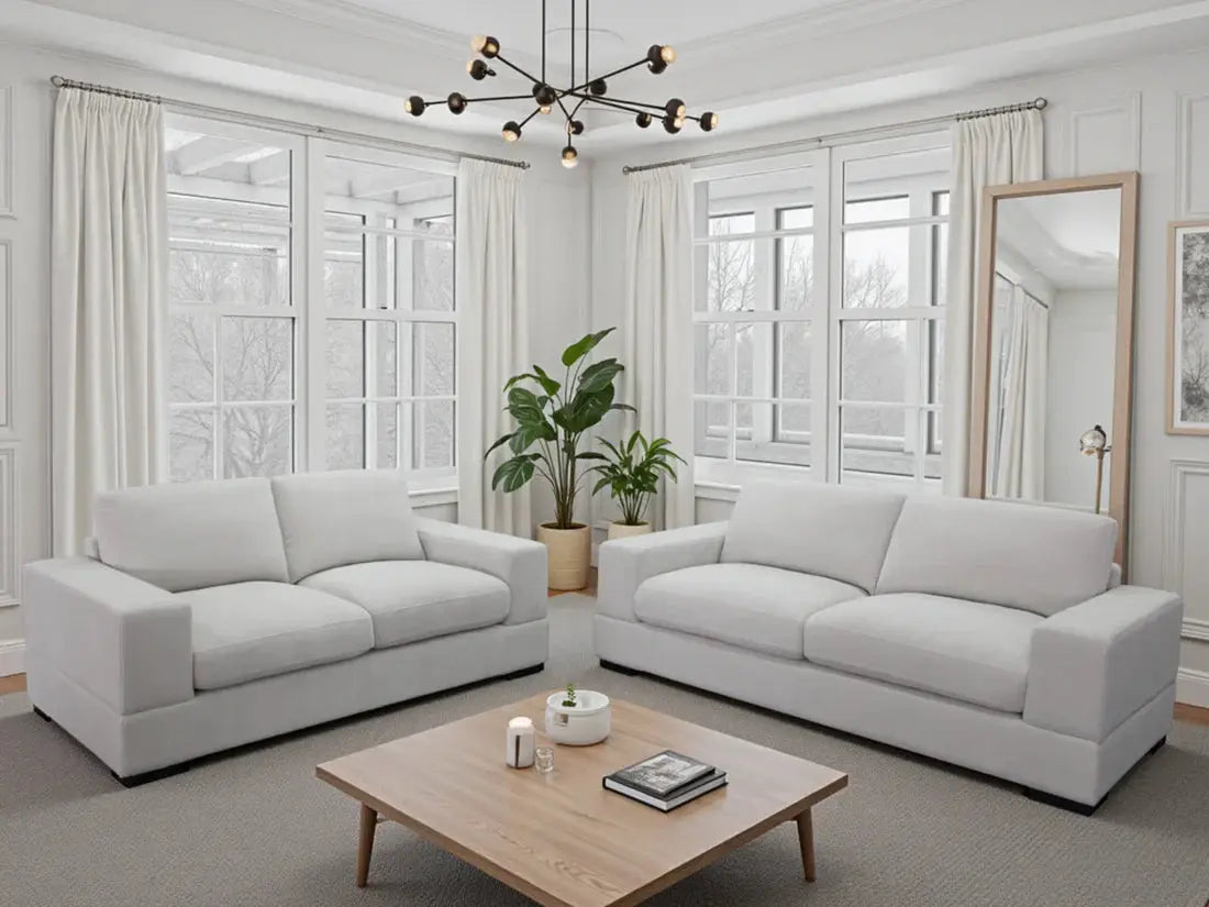 Westminster Sofa Ivory 3+2 Set Furniture World
