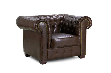 Chesterfield Sofa Antique Brown Armchair Furniture World
