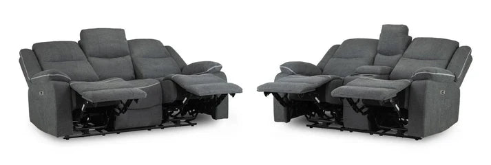 Harald Electric Recliner Sofa Graphite 3+2 Seater | High-Back Comfort Furniture World