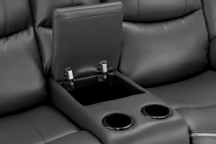 Harald Electric Recliner Sofa Black 3+2 Seater | High-Back Comfort Furniture World