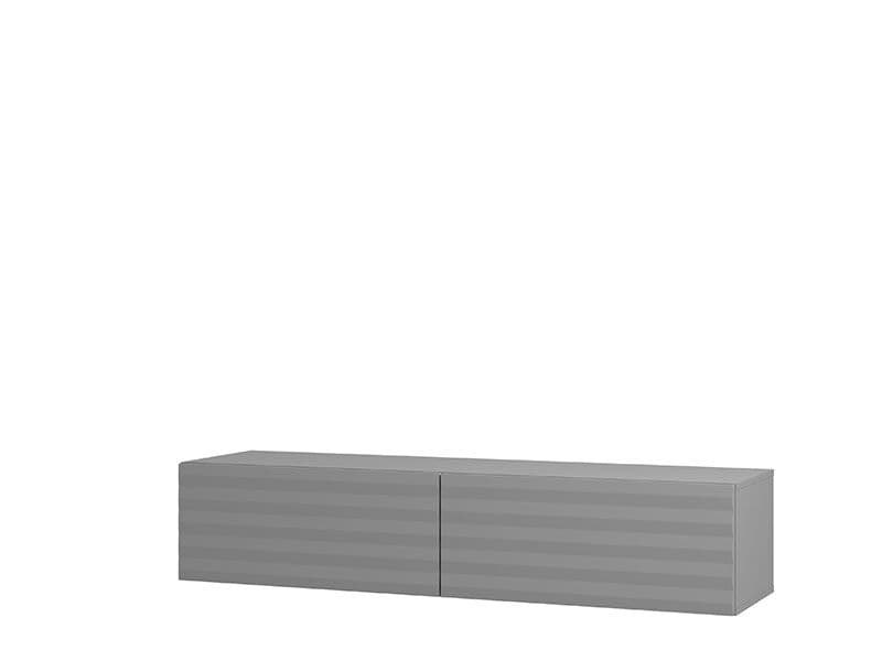 Amarentis Graphite Grey Wall Mounted Floating Wide Large TV Unit - 11013549 Furniture World
