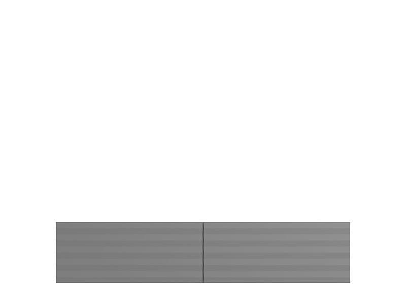Amarentis Graphite Grey Wall Mounted Floating Wide Large TV Unit - 11013549 Furniture World