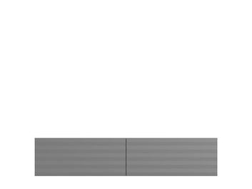 Amarentis Graphite Grey Wall Mounted Floating Wide Large TV Unit - 11013549 Furniture World