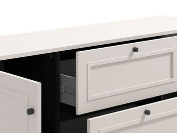 Cassio Cashmere Taupe Panelled Sideboard - 11013523 Furniture World
