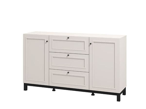 Cassio Cashmere Taupe Panelled Sideboard - 11013523 Furniture World