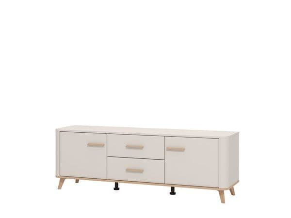 Dariqon Cashmere And Oak Effect 154cm TV Unit - 11014453 Furniture World