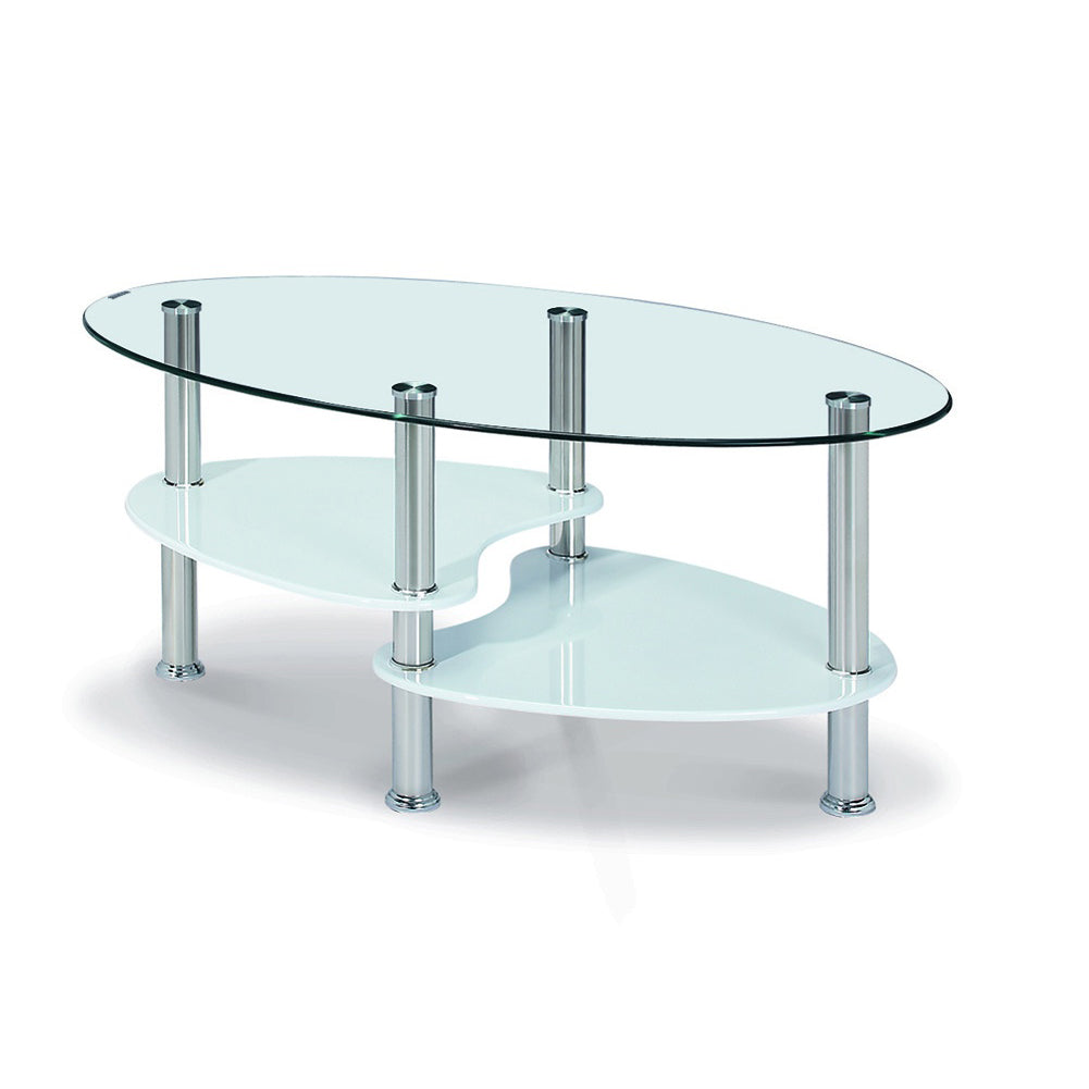Hurst High Gloss White Coffee Table | Modern Living Room Centre Table Furniture World