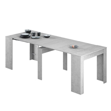 Luiz Concrete Grey Effect Large Extending Dining Table - 2603 Furniture World