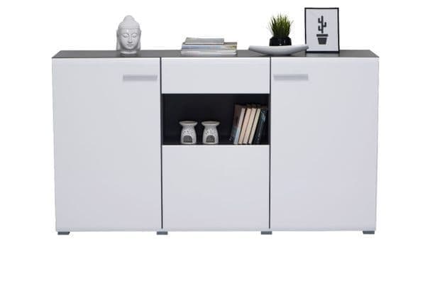 Royce White 3 Door Sideboard - 11008632 Furniture World